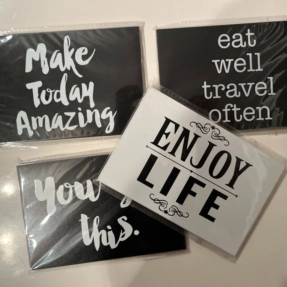Inspirational Wooden Postcards (So Much Fun!) (Set of‎ 4) (p/s)
